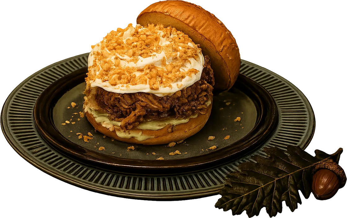 Old Oak Burger Carne Desfiada