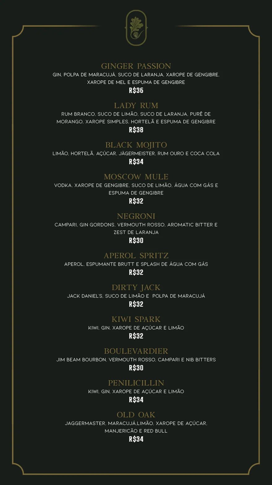 Bebidas e Drinks