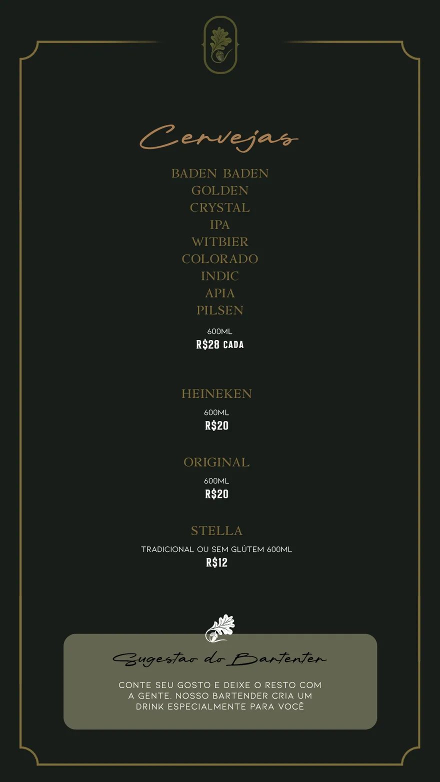 Bebidas e Drinks